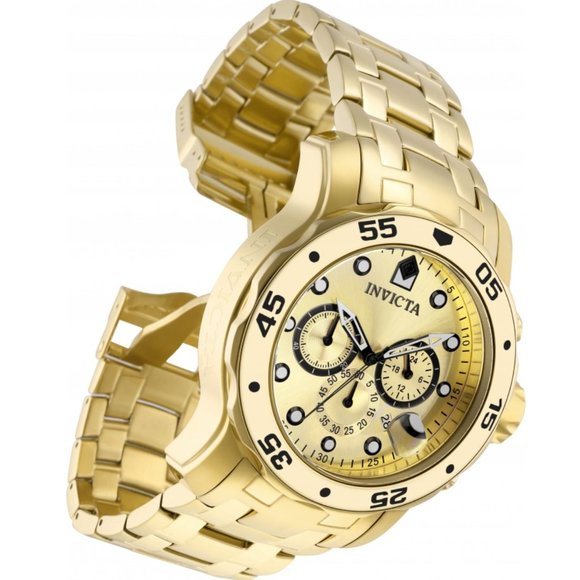 18K Gold Plated Invicta Pro Diver SCUBA (NWT)SALE - Picture 2 of 14